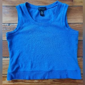 Rafaella Blue Sleveless Top, Medium